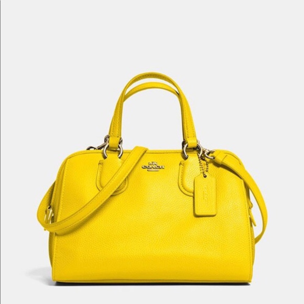 Yellow coach bag